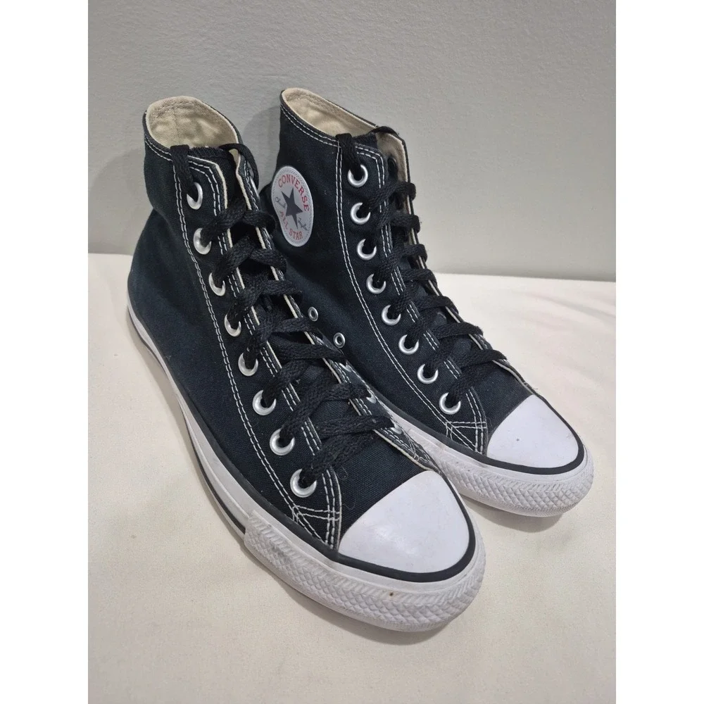 Converse Chuck Taylor All Star High Unisex M6.5/W8.5 Black Canvas Sneaker M9160 - Picture 1 of 8